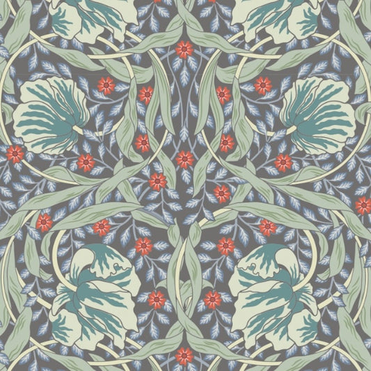 1073 - Pimpernel Wallpaper - Light Grey-Blue by Morris Collections