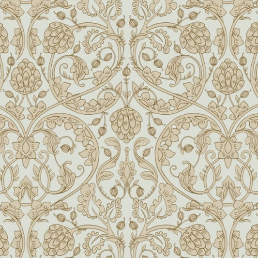1128 - Hydrangea Wallpaper - Grey-Blue by Morris Collections