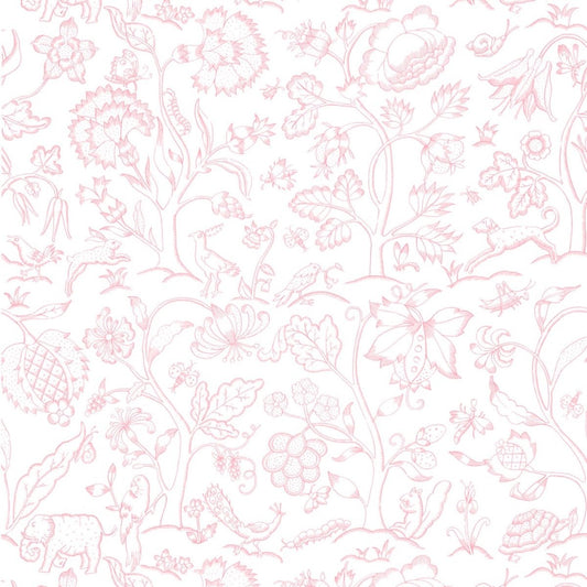 1146 - Middlemore Wallpaper - Garden Pink by Morris Collections