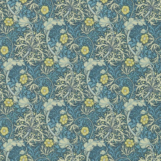 Morris Seaweed Wallpaper - Ink/Woad - Morris & Co - 214714