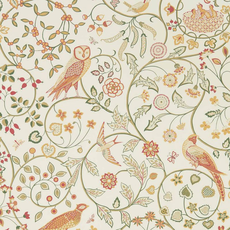 Newill Wallpaper - Ivory Sage - Morris & Co - 216705