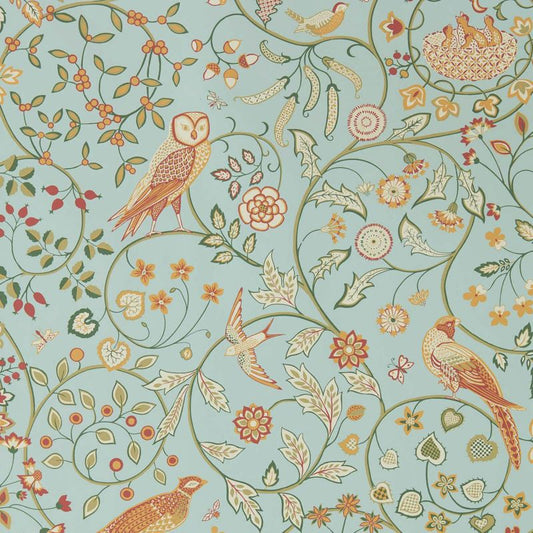 Newill Wallpaper - Peppermint Russet - Morris & Co - 216704