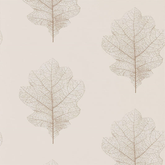 Oak Filigree Wallpaper - Milk/Pearl - DWOW215699