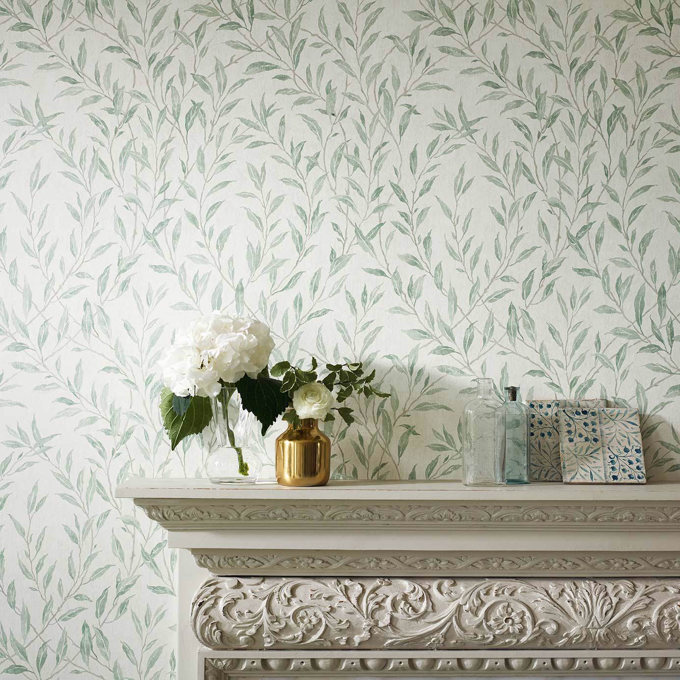 Osier Wallpaper - Ivory/Stone - Sanderson - DDAM216412 - Morris Wallpaper