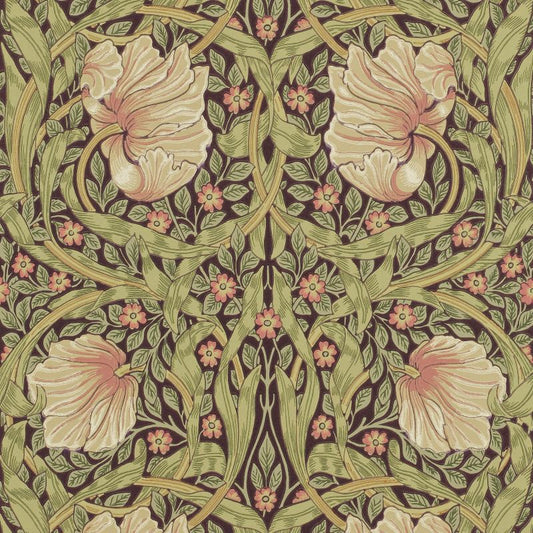 Pimpernel Wallpaper - Bullrush/Russet - 210387 - Morris & Co