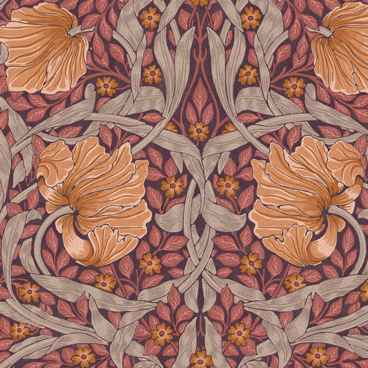 Pimpernel Wallpaper - Plum - 124239 - William Morris AH - Premier Wallcovering