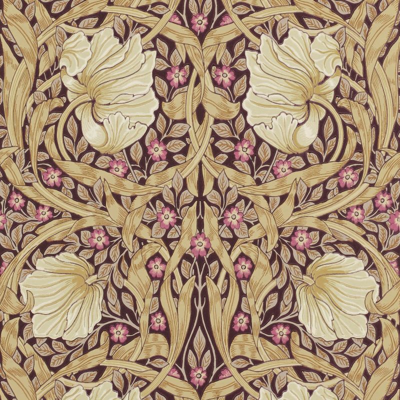 Pimpernel Wallpaper - Fig/Sisal - Morris & Co - 210390