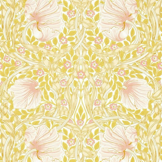 Pimpernel Wallpaper - Sunflower/Pink - Morris & Co - 217065