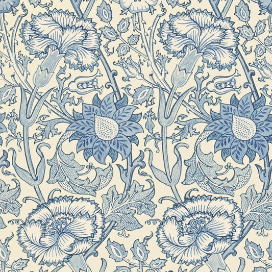 Pink & Rose Wallpaper - Indigo - Morris & Co - 212567