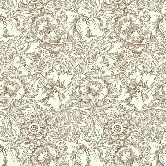 Poppy Wallpaper - Cream/Chocolate - Morris & Co - 216957
