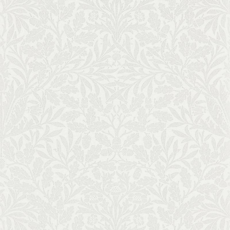 Pure Acorn Wallpaper - Chalk/Silver - Morris & Co - 216043