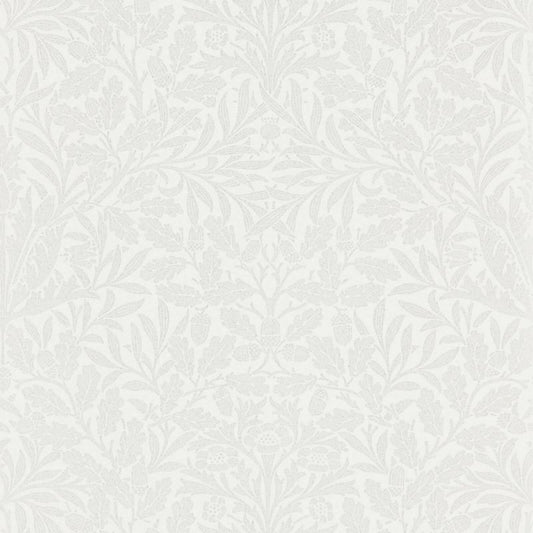 Pure Acorn Wallpaper - Chalk/Silver - Morris & Co - 216043