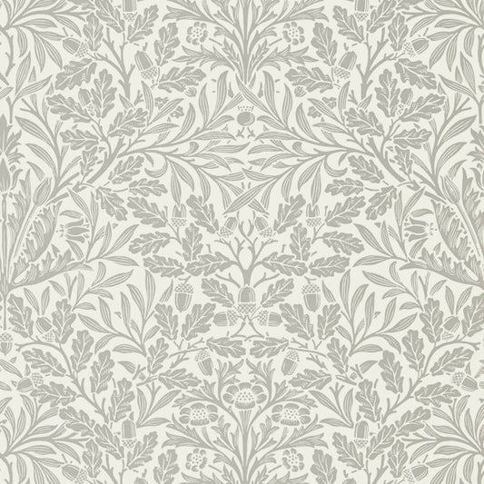 Pure Acorn Wallpaper - Ecru/Pewter - Morris & Co - 216042