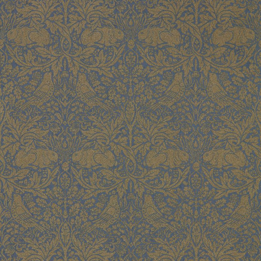 Pure Brer Rabbit Wallpaper - Ink/Gold - Morris & Co - 216530