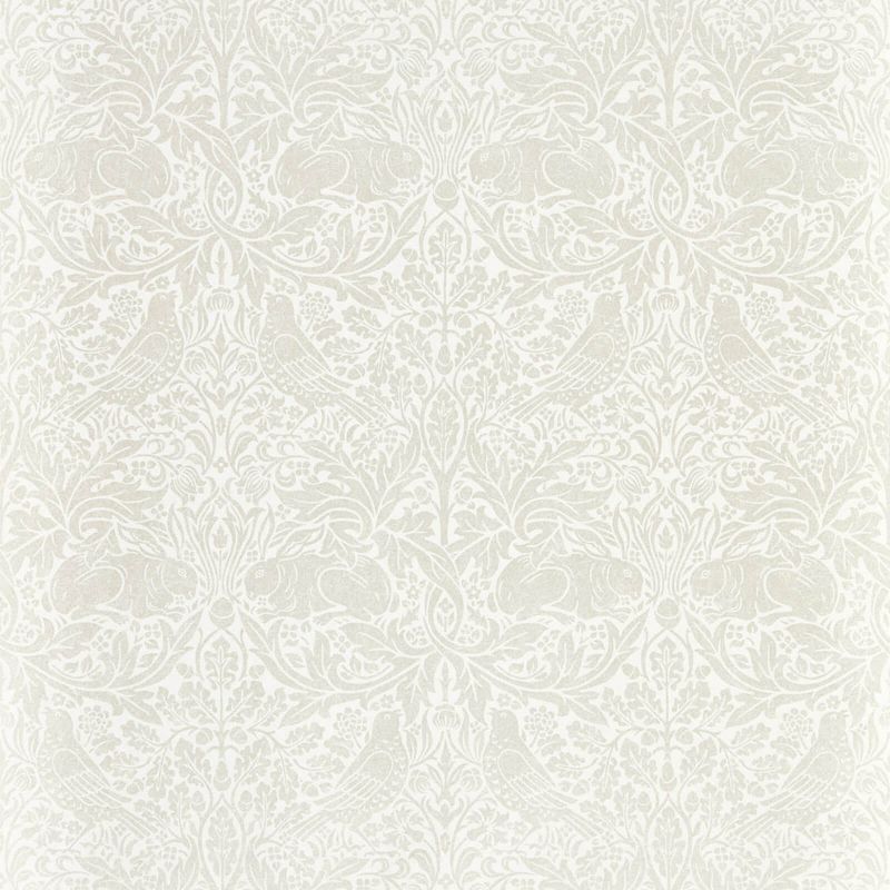 Pure Brer Rabbit Wallpaper - White Clover - Morris & Co - 216534