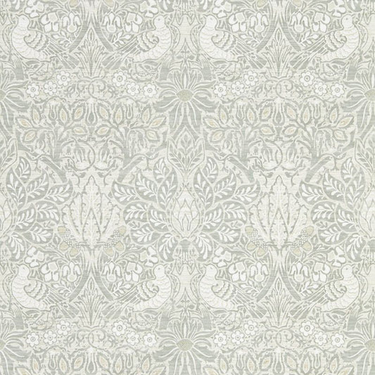 Pure Dove & Rose Wallpaper - White Clover - Morris & Co - 216521