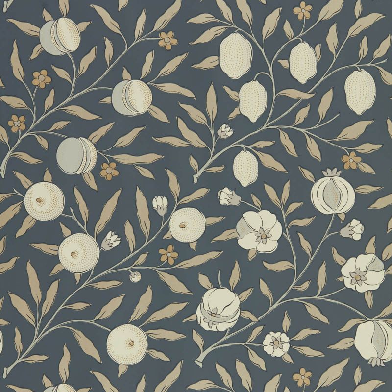 Pure Fruit Wallpaper - Black Ink - Morris & Co - 216543
