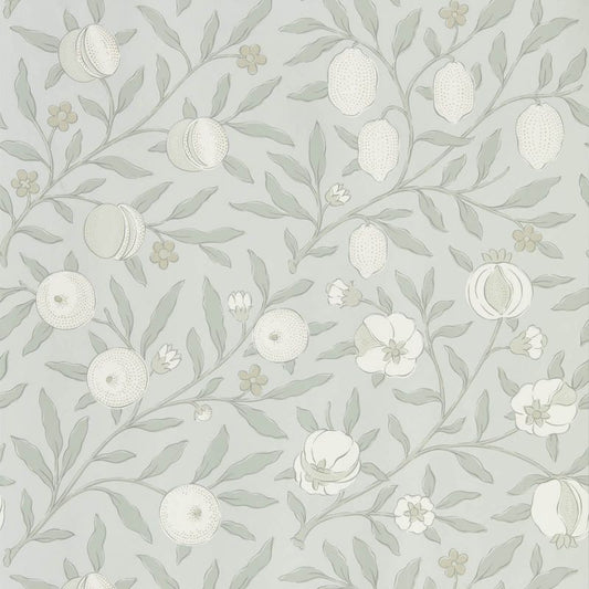 Pure Fruit Wallpaper - Grey Blue - Morris & Co - 216540