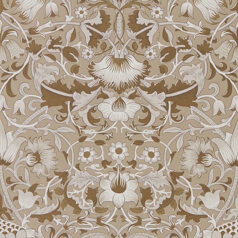 Pure Lodden Wallpaper - Gilver/Gold - Morris & Co - 216029