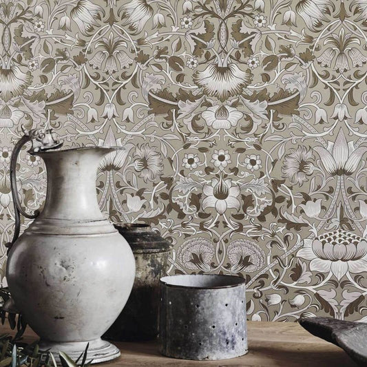 Pure Lodden Wallpaper - Ivory/Linen - Morris & Co - 216031