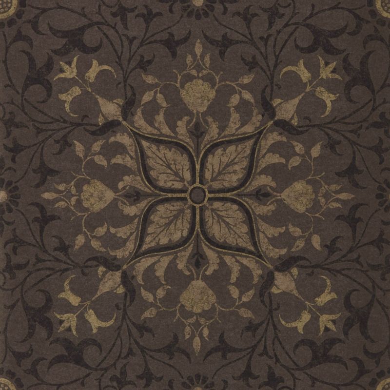 Pure Net Ceiling Wallpaper - Charcoal/Gold - Morris & Co - 216036