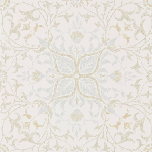 Pure Net Ceiling Wallpaper - Cream/Eggshell - Morris & Co - 216038