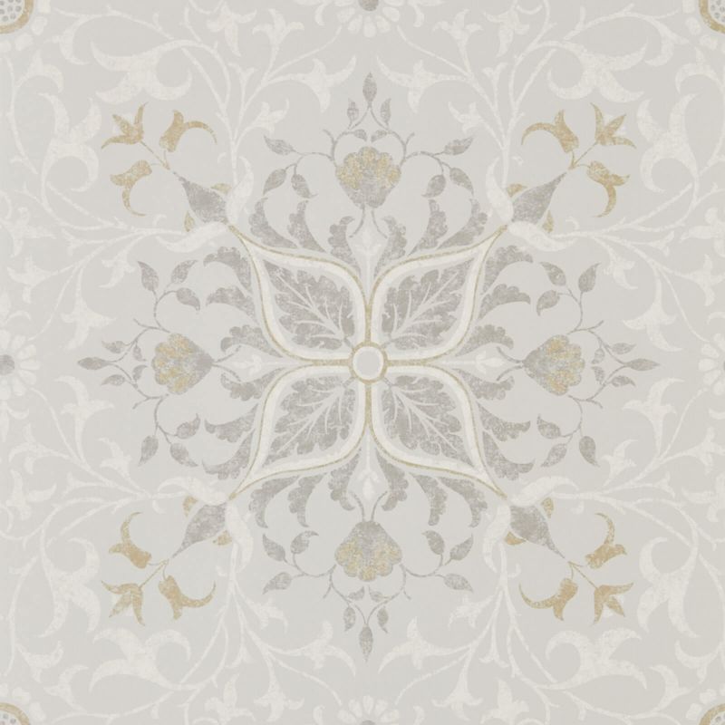 Pure Net Ceiling Wallpaper - Stone/Chalk - Morris & Co - 216037