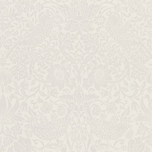 Pure Strawberry Thief Wallpaper - Oyster/Chalk - Morris & Co - 216021
