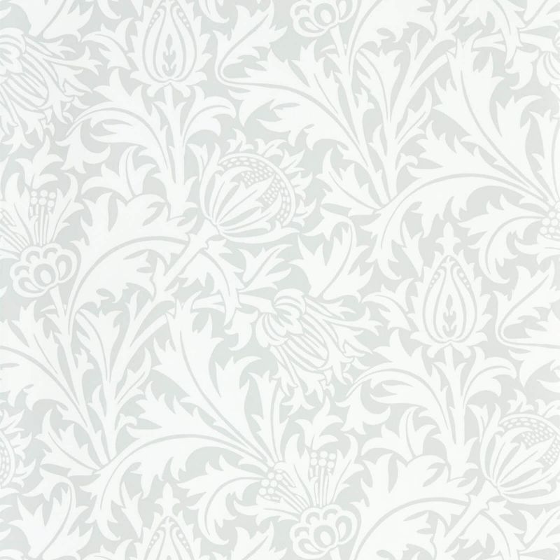 Pure Thistle Wallpaper - Grey Blue - Morris & Co - 216550