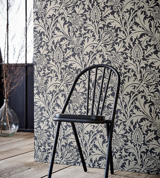Pure Thistle Wallpaper - Pebble - 216551 - Morris & Co