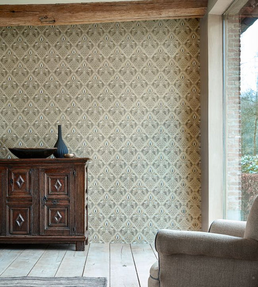Pure Trellis Wallpaper - Lightish Grey - 216528 - Morris & Co