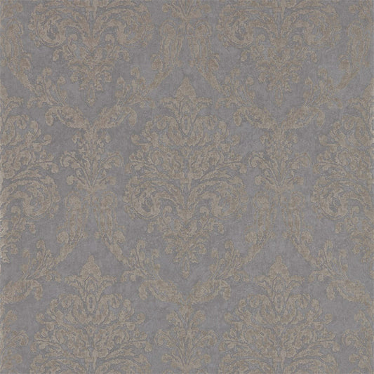 Riverside Damask Wallpaper - Mole/Copper - DWAP216290