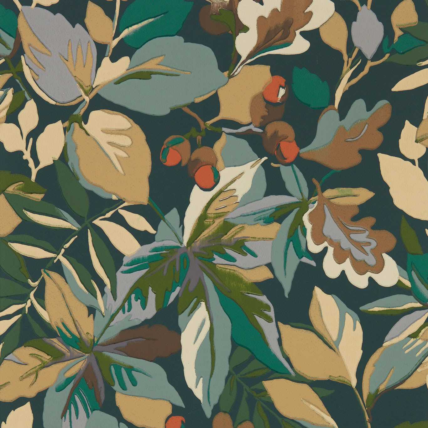 Robin's Wood Wallpaper - Forest Green/Sap Green - DABW217224
