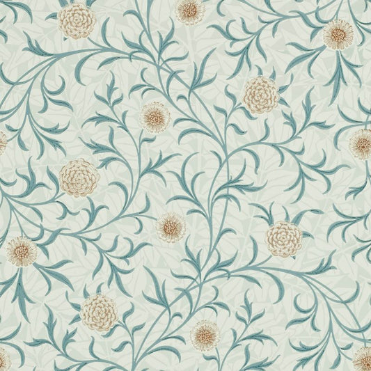 Scroll Wallpaper - Loden/Slate - Morris & Co - 210362