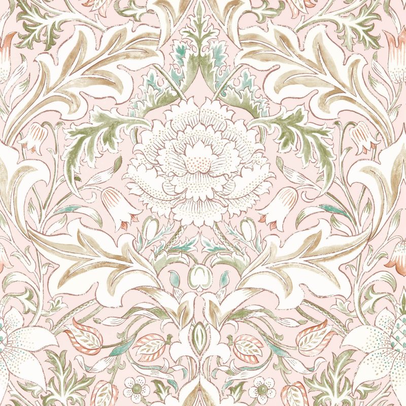 Simply Severn Wallpaper - Cochineal/Willow - Morris & Co - 217073