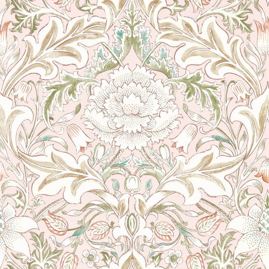 Simply Severn Wallpaper - Cochineal/Willow - Morris & Co - 217073