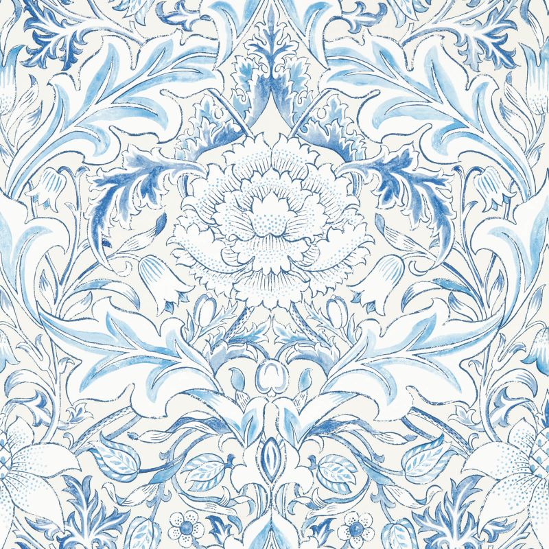 Simply Severn Wallpaper - Woad - Morris & Co - 217075