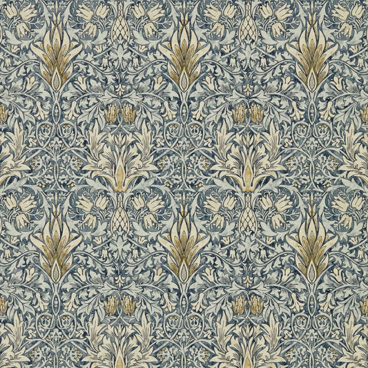 Snakeshead Wallpaper - Indigo/Cumin - Morris & Co - 216812
