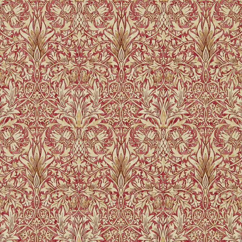 Snakeshead Wallpaper - Madder/Gold - Morris & Co - 216847