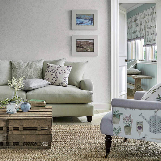 Spring Leaves Wallpaper - Celadon - Sanderson - DHPO216372 - Morris Wallpaper