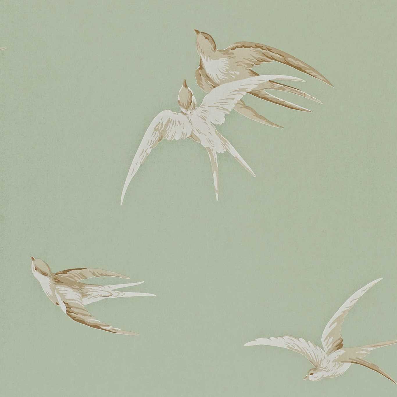Swallows Wallpaper - Pebble - DVIWSW102