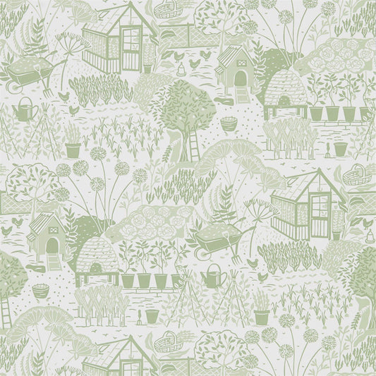 The Allotment Wallpaper - Fennel - DHPO216351