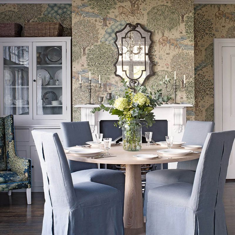 The Brook Wallpaper - Linen - Morris & Co - 216821