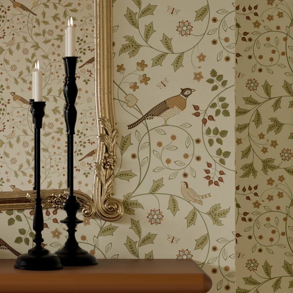 The Grand Estate Wallpaper - Rural Tones on Rich Cream - LAN100219 - Lucie Annabel - Premier Wallcovering