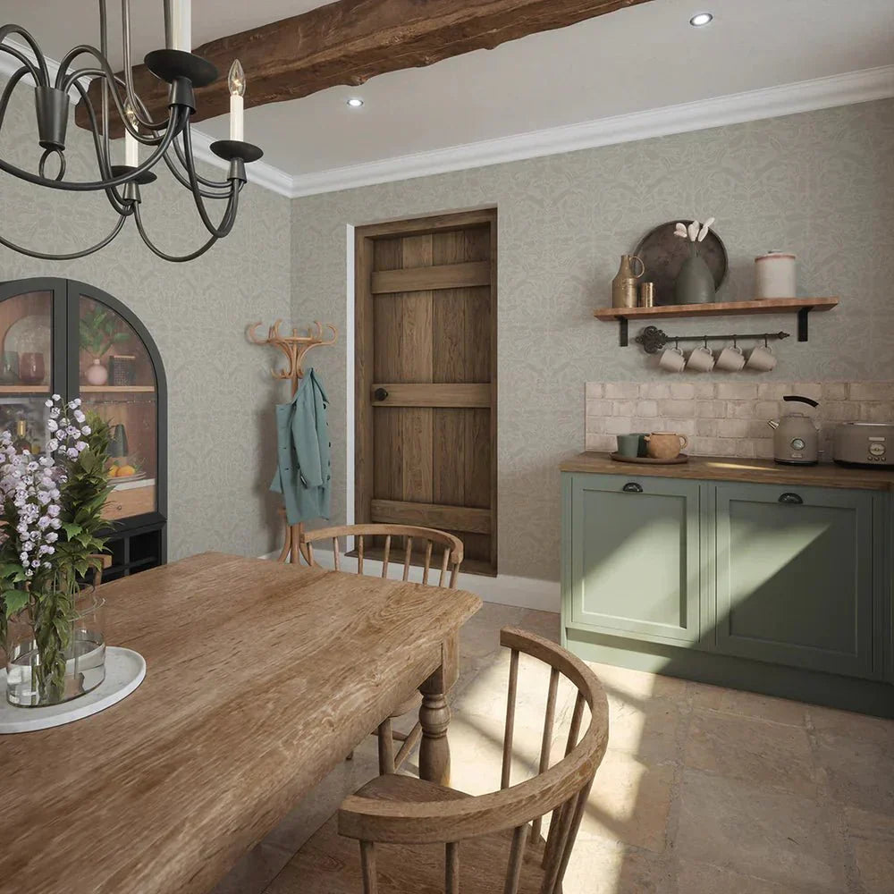 The Secret Squirrel Wallpaper - Stone - LAN100133 - Lucie Annabel - Premier Wallcovering