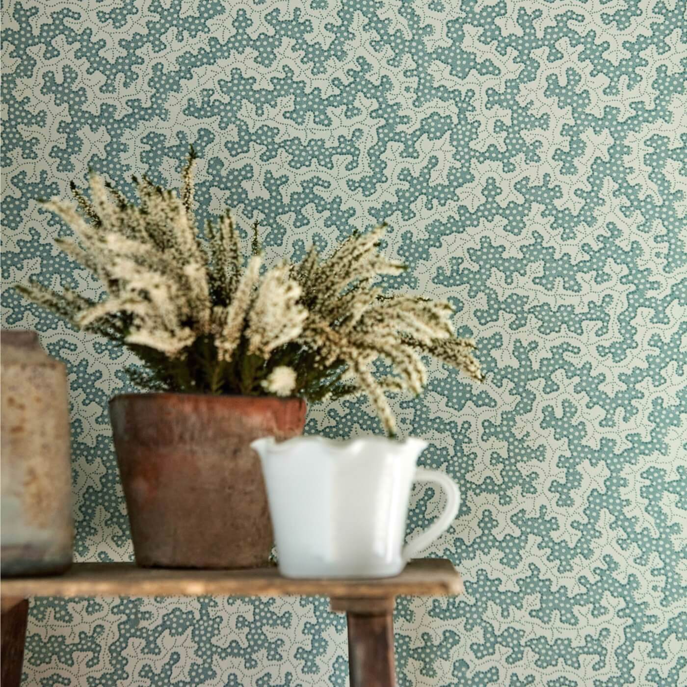 Truffle Wallpaper - Flax - Sanderson - DABW217243 - Morris Wallpaper