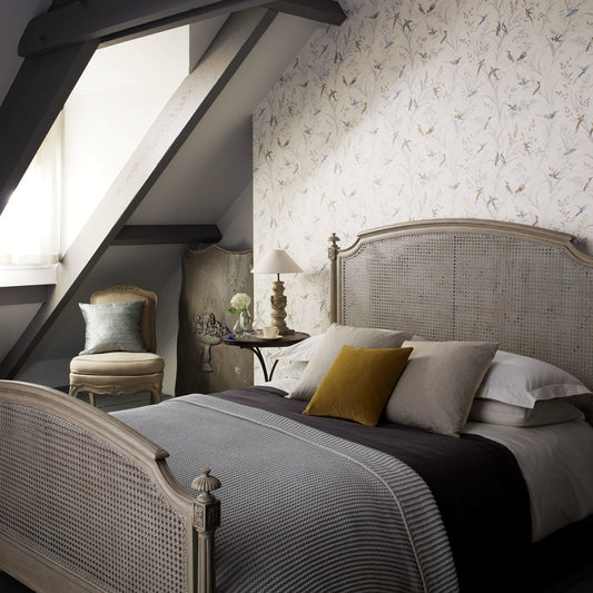 Tuileries Wallpaper - Taupe/Multi - Sanderson - DFAB214080 - Morris Wallpaper