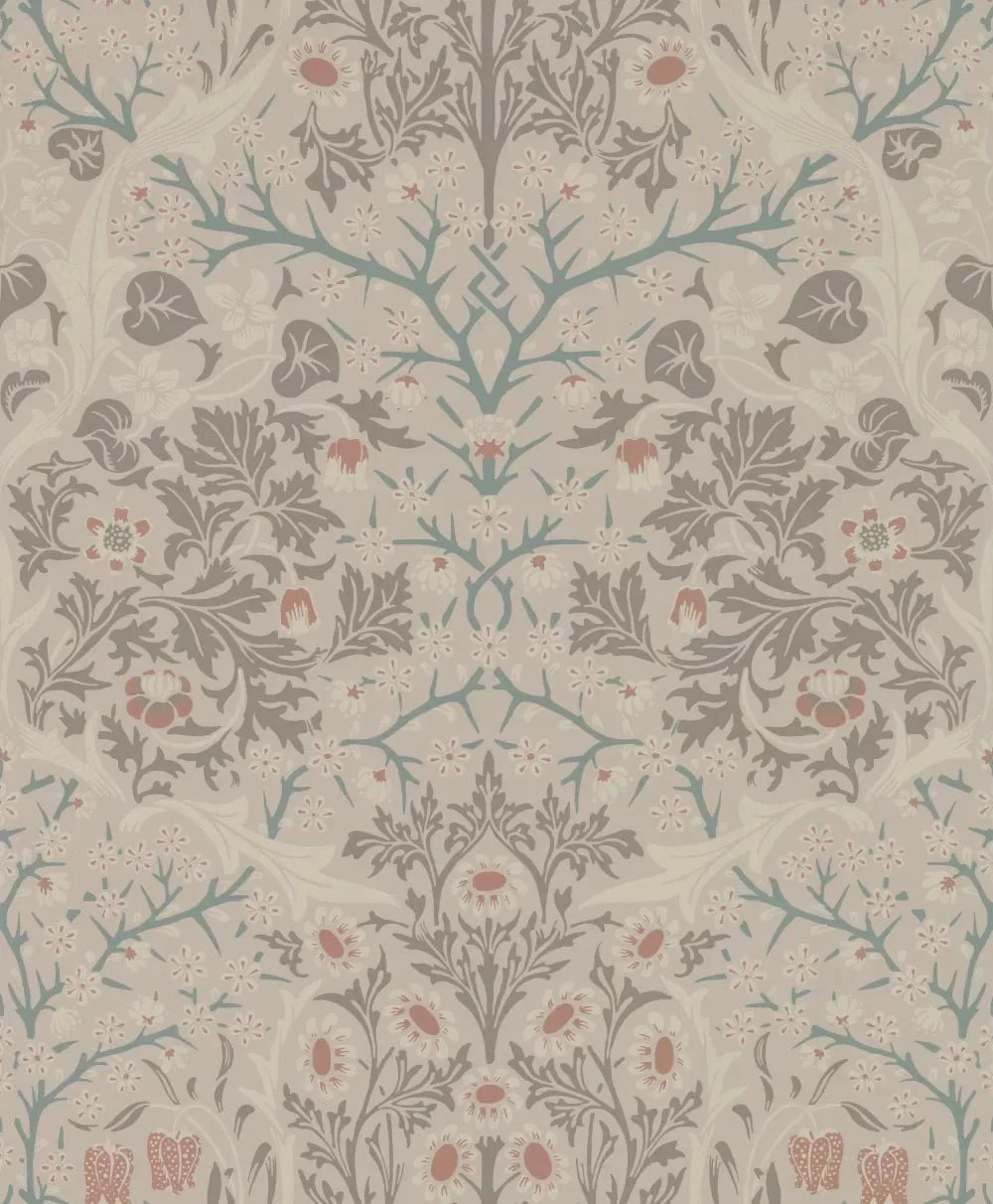 Victorian Garden Wallpaper - Taupe - NextWall - NW44506 - Morris Wallpaper