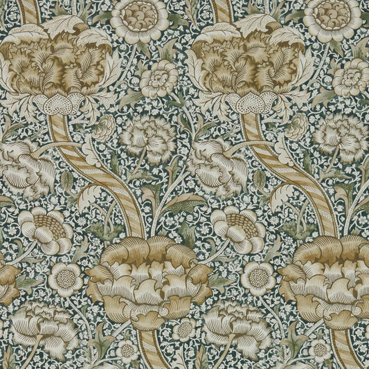 Wandle Wallpaper - Forest/Mustard - Morris & Co - 216421