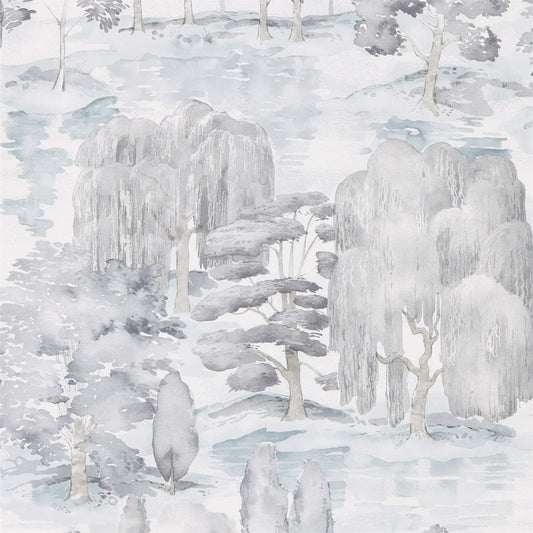 Waterperry Wallpaper - Ink/Grey - DWAP216282